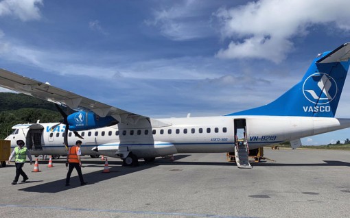 Từ ngày 10-11, Vietnam Airlines làm thủ tục trực tuyến tại sân bay Côn Đảo