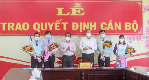 Trao quyết định điều động, bổ nhiệm 4 cán bộ