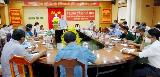Điều trị F0 tại nhà đạt hiệu quả, Tri Tôn phấn đấu trở lại “vùng xanh”