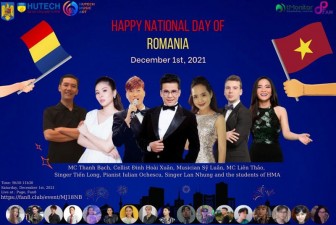 Hòa nhạc trực tuyến kỷ niệm 103 năm Quốc khánh Romania