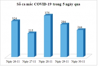 Ngày 30-11: An Giang ghi nhận 244 ca mắc COVID-19, điều trị khỏi bệnh 187 ca