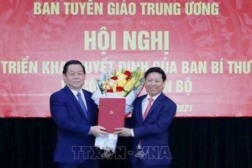 Ông Trần Thanh Lâm giữ chức Phó Trưởng Ban Tuyên giáo Trung ương
