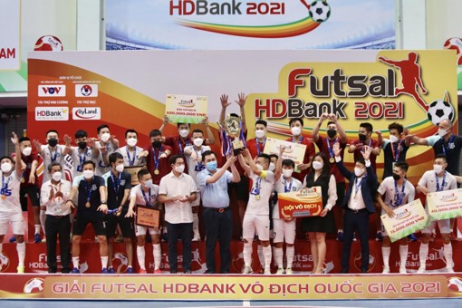 Giải Futsal HDBank VĐQG 2021: Thái Sơn Nam bảo vệ thành công ngôi vô địch