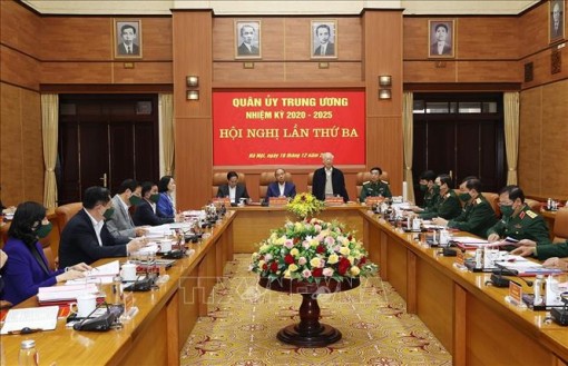 Lãnh đạo Đảng, Nhà nước dự Hội nghị Quân ủy Trung ương lần thứ ba, nhiệm kỳ 2020-2025