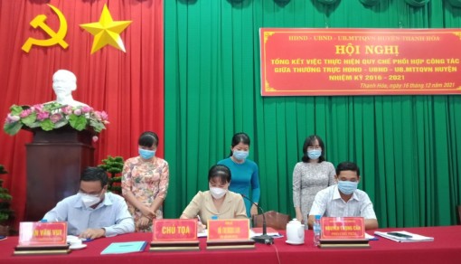Long An: HĐND, UBND, UB.MTTQ Việt Nam huyện Thạnh Hóa ký kết Quy chế phối hợp nhiệm kỳ 2021-2026