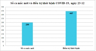 Ngày 23-12: An Giang phát hiện 299 ca mắc COVID-19, điều trị khỏi bệnh 445 ca