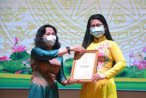 Thí sinh Võ Thị Thảo Nguyên đạt giải đặc biệt Hội thi tuyên truyền viên công đoàn giỏi năm 2021