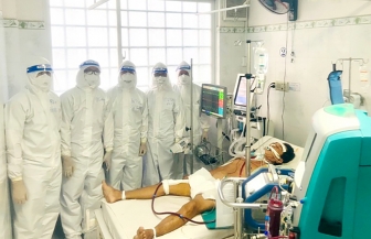 Cứu sống bệnh nhân mắc COVID-19 chạy ECMO đầu tiên ở An Giang