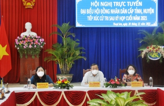 Đại biểu HĐND tỉnh An Giang và huyện tiếp xúc cử tri huyện Thoại Sơn