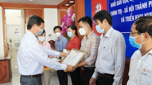 Khối Dân vận, Mặt trận Tổ quốc và các đoàn thể chính trị - xã hội TP. Long Xuyên tổng kết và triển khai phương hướng, nhiệm vụ năm 2022