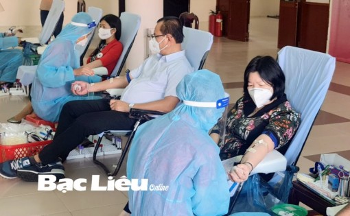 Bạc Liêu: Phát động chiến dịch vận động hiến máu tình nguyện dịp tết và Lễ hội xuân hồng năm 2022