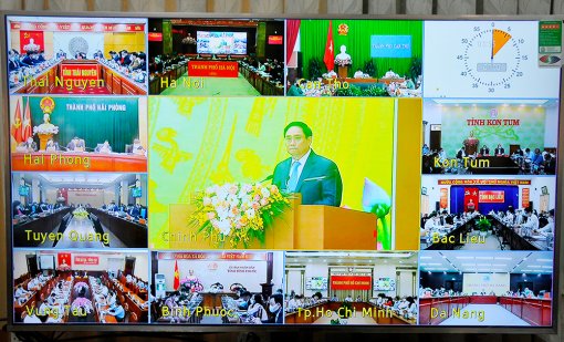 Chính phủ hội nghị trực tuyến với các địa phương tổng kết công tác năm 2021, triển khai nhiệm vụ, giải pháp chủ yếu năm 2022
