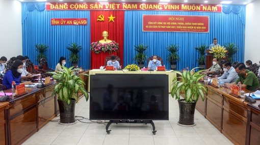 Ban Thường vụ Tỉnh ủy An Giang hội nghị tổng kết công tác nội chính, phòng, chống tham nhũng và cải cách tư pháp