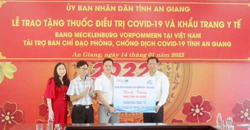 Phó Chủ tịch UBND tỉnh An Giang Trần Anh Thư làm việc với đại diện Bang Mecklenburg Vorpommern