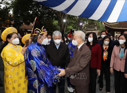 Tổng Bí thư Nguyễn Phú Trọng thăm, chúc Tết tại Bắc Ninh