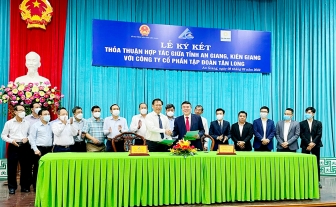 Ký kết thỏa thuận hợp tác giữa 2 tỉnh An Giang, Kiên Giang với Công ty Cổ phần Tập đoàn Tân Long