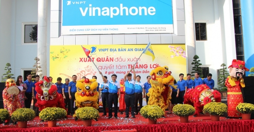 VNPT An Giang tổ chức lễ xuất quân bán hàng đầu năm Nhâm Dần 2022