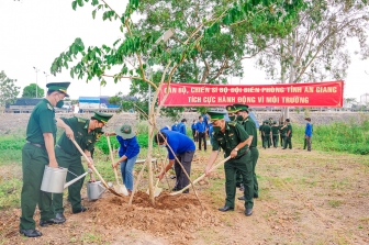 Bộ đội Biên phòng An Giang phát động Tết trồng cây