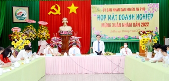 UBND huyện An Phú họp mặt doanh nghiệp mừng Xuân Nhâm Dần