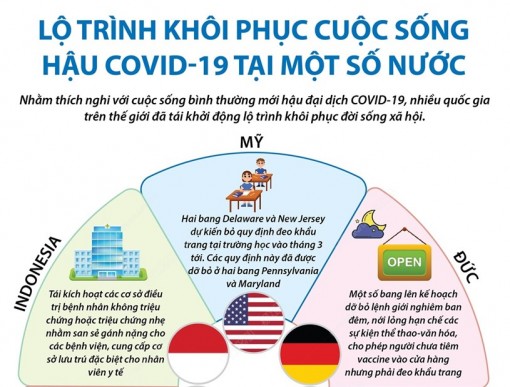 Lộ trình khôi phục cuộc sống hậu COVID-19 tại một số nước