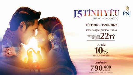 PNJ truyền tải thông điệp “F5 tình yêu” mùa Valentine