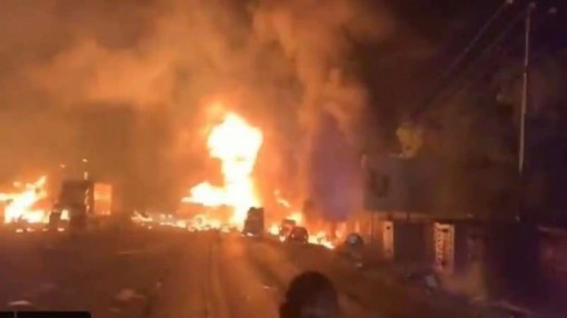 Nổ lớn tại thành phố Donetsk của Ukraine