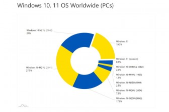 20% lượng máy tính đang chạy Windows 11