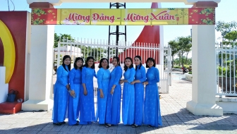 Phụ nữ Chợ Mới hưởng ứng Tuần lễ “Áo dài Việt Nam- Di sản văn hóa Việt Nam”
