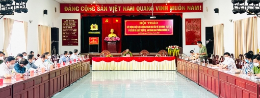 Công an An Giang tổ chức Hội thảo “Xây dựng Luật Lực lượng tham gia bảo vệ an ninh, trật tự ở cơ sở và Luật Trật tự, an toàn giao thông đường bộ”