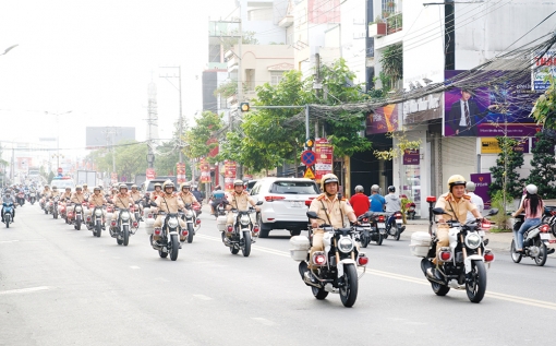 An Giang phát động thi đua đảm bảo trật tự an toàn giao thông năm 2022