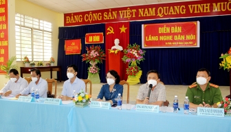 Lãnh đạo huyện Thoại Sơn tổ chức diễn đàn “Lắng nghe dân nói”
