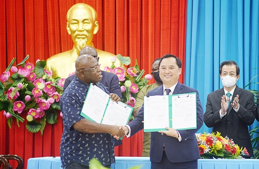 Angimex ký kết hợp đồng xuất khẩu gạo với Cộng hòa Sierra Leone