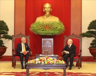 Tổng Bí thư Nguyễn Phú Trọng tiếp Thủ tướng Malaysia thăm chính thức Việt Nam