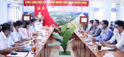 Doanh nghiệp tìm hiểu đầu tư dự án khu đô thị và chợ đầu mối trung chuyển nông sản ở Chợ Mới