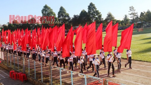 Hậu Giang: Ba huyện đồng loạt khai mạc đại hội thể dục thể thao