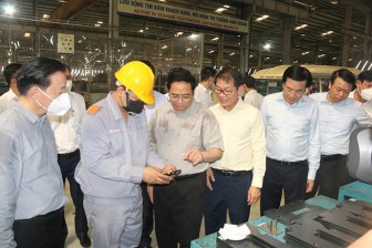 Thủ tướng Phạm Minh Chính thăm, làm việc tại Khu phức hợp sản xuất và lắp ráp ô tô Chu Lai-Trường Hải
