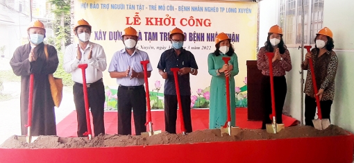 Khởi công xây dựng nhà tạm trú cho bệnh nhân suy thận ở TP. Long Xuyên