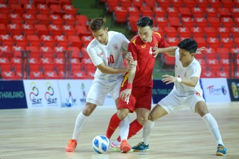 Tuyển futsal Việt Nam chia điểm với Myanmar trong trận ra quân