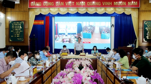 Huyện ủy Chợ Mới bàn giải pháp thực hiện nhiệm vụ chính trị quý II/2022