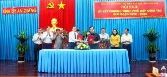 Tỉnh ủy An Giang và Bộ Biên tập Tạp chí Cộng sản ký kết chương trình phối hợp công tác giai đoạn 2022 – 2025
