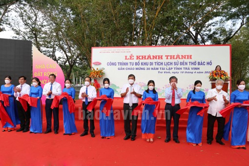 Trà Vinh: Khánh thành công trình tu bổ Khu di tích lịch sử Đền thờ Bác Hồ