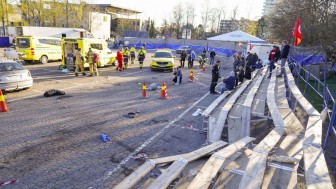 Ô tô lao vào đám đông tại triển lãm mô tô Oslo (Na Uy), 6 người bị thương