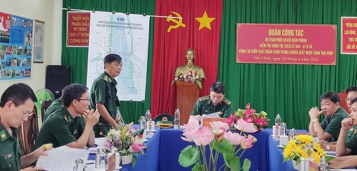 Bộ Tham mưu Bộ đội Biên phòng kiểm tra công tác trực sẵn sàng chiến đấu tại An Giang