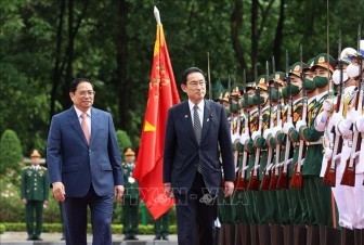 Thủ tướng Phạm Minh Chính chủ trì lễ đón Thủ tướng Nhật Bản thăm chính thức Việt Nam