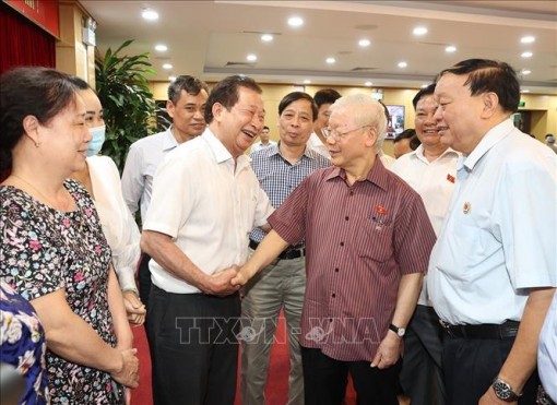 Tổng Bí thư tiếp xúc cử tri trước Kỳ họp thứ ba, Quốc hội khóa XV