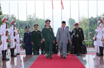 Bộ trưởng Bộ Quốc phòng Indonesia thăm chính thức Việt Nam