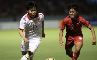 Đè bẹp Campuchia 7-0, tuyển nữ Việt Nam vào bán kết với ngôi đầu