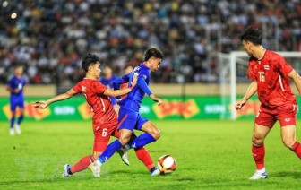 Thắng đậm U23 Campuchia, U23 Thái Lan rộng cửa vào bán kết