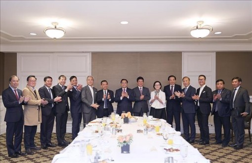 Thủ tướng tiếp các doanh nghiệp, nhà khoa học Việt kiều và Hoa Kỳ