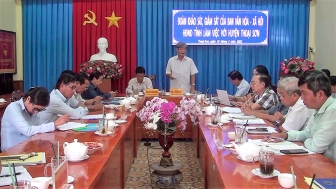 Ban Văn hóa - Xã hội HĐND tỉnh An Giang làm việc với huyện Thoại Sơn